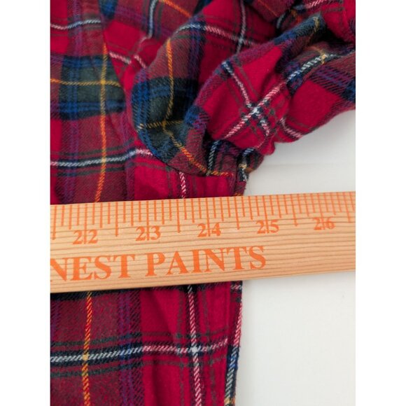 Croft & Barrow Flannel Plaid Shirt Mens Size Large Red Long Sleeve Button Down - Picture 10 of 11